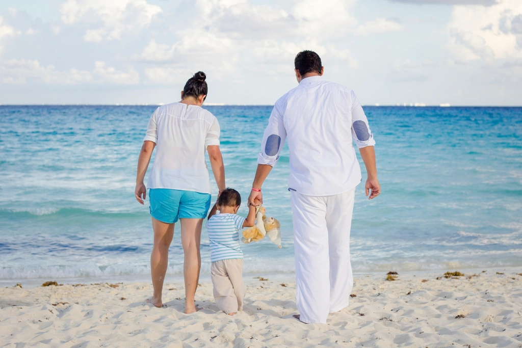 Family beach vacation